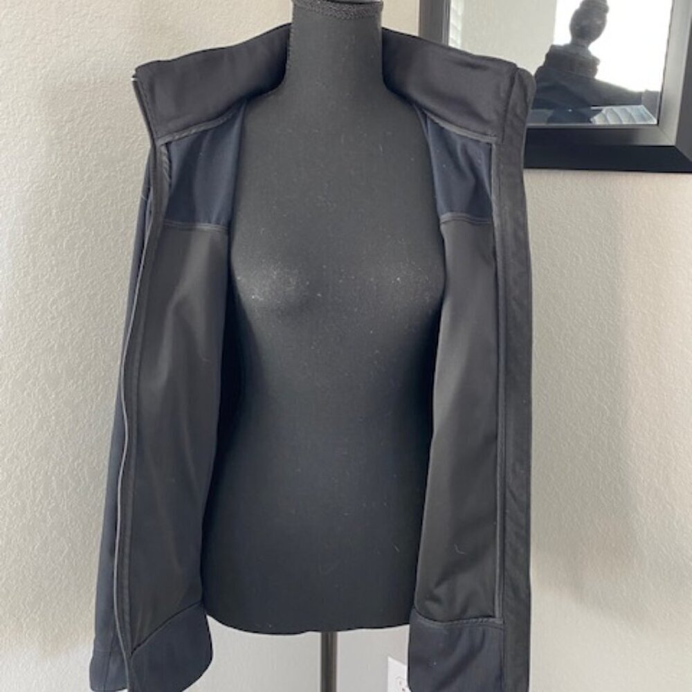 MARMOT Black Full Zip Hooded SoftShell Windbreaker Jacket Coat Large - Picture 9 of 12